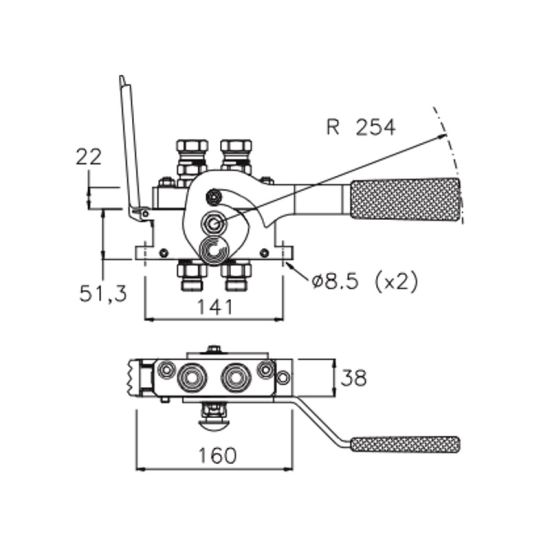 Multikuppler 2PB06 Fixteil